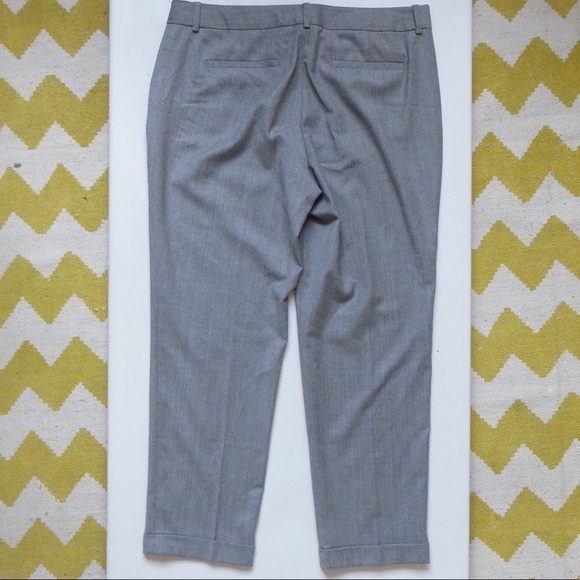 🔴CLEARANCE🔴 Size 10 J. Crew Gray Wool Cafe Capris - Picture 2 of 3